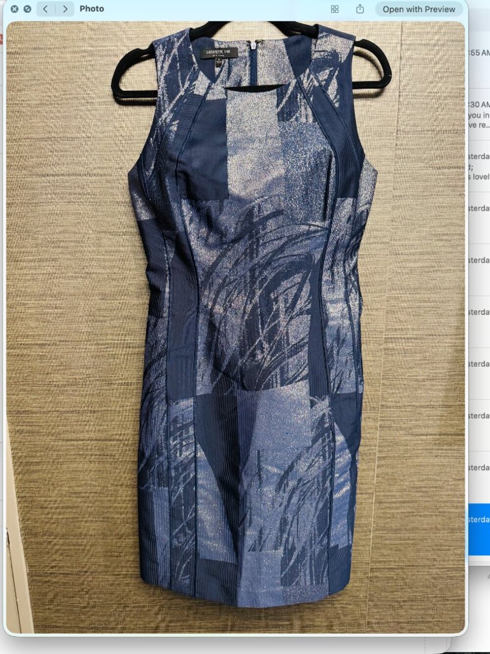 Lafayete Blue Dress